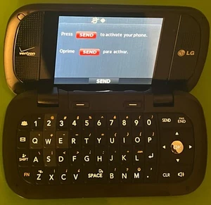 LG VN530 Octane Verizon Brown & Silver Phone, Slider Full Qwerty , 1.3MP, 👀Info - Afbeelding 1 van 5