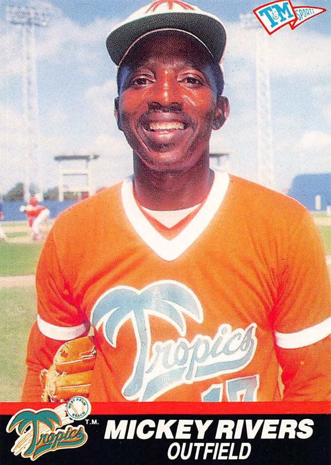 Mickey Rivers 1989 T&M Senior League 91    Baseball Card - Image 1 of 2