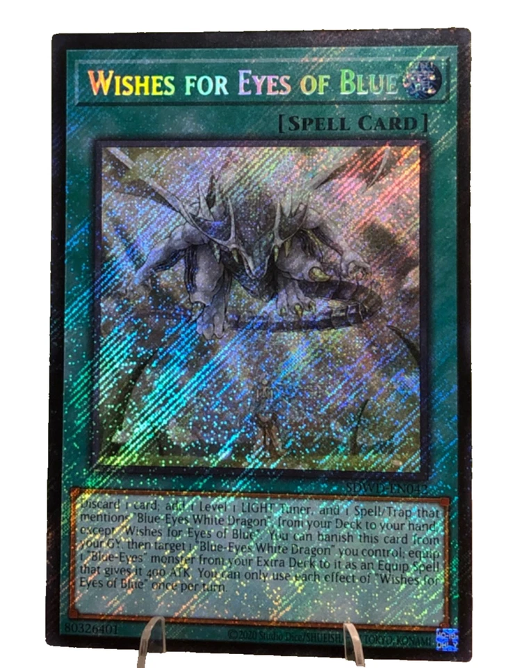 Yugioh TCG, Wishes for Eyes of Blue, SDWD-EN042, 1ª Edição, QCSR, Estado Perfeito - Imagem 1 de 1