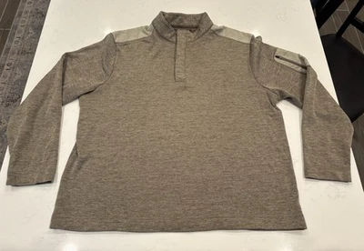 Greg Norman Sweatshirt Mens XL 1/4 Button Long Sleeve Pullover Fleece Lined - Image 1 of 4