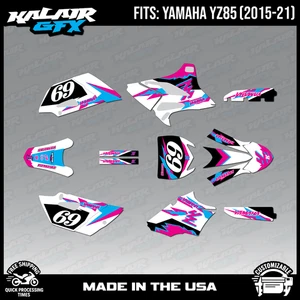 Graphics Kit for Yamaha YZ85 (2015-2021) YZ 85 Vintage - MAGENTA - Picture 1 of 4