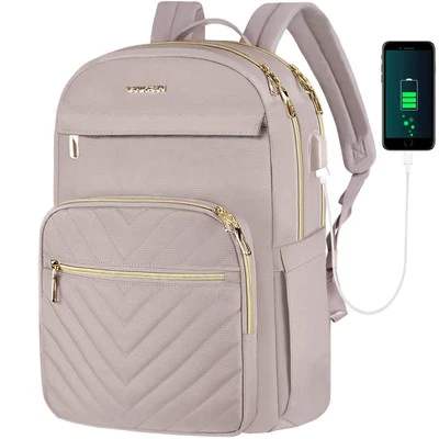 15.6 Zoll Laptop Rucksack Damen Schulrucksack wasserdicht Damen Herren Arbeit... - Bild 1 von 4