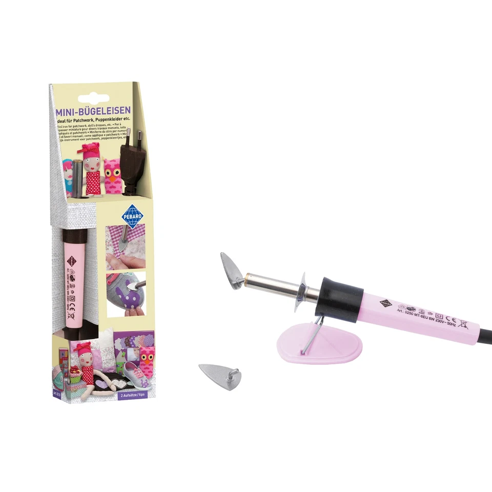 PEBARO Mini Ferro da Stiro a Forma di Penna 30 Watt 15 cm Stirare Applicazione Tessuto - Immagine 1 di 4