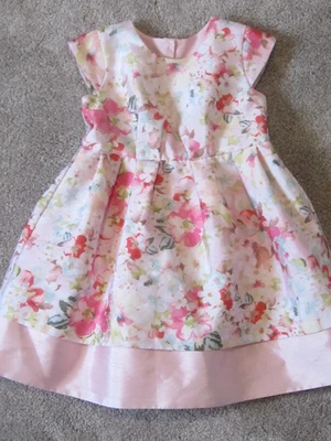 Vestido de Fiesta Pippa & Julie Talla 6 Niñas Rosa Floral Forrado-Vestido Rosa Flor Talla 6 Foto 1 de 4