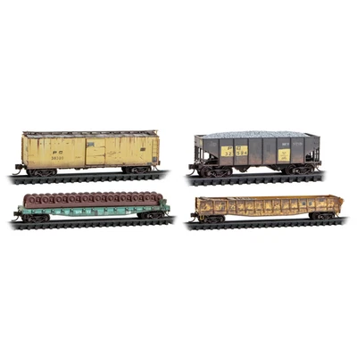 Micro-Trains MTL 98302283 Penn Central Weathered Maintenance of Way Runner Pack - Image 1 of 4