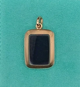 STUNNING ANTIQUE VICTORIAN 9 Ct FOB LOCKET CARNELIAN & ONYX C.1880 - Picture 1 of 7