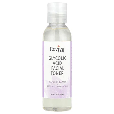 Tónico facial con ácido glicólico Reviva Labs 4 fl oz 118 ml sin crueldad, no probado Foto 1 de 3
