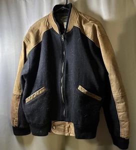 Giacca Vintage 1998 Schwan’s Holiday Contest Lana Varsity Uomo L Foderata Pelle - Foto 1 di 6