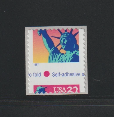 US EFO ERROR Stamps: #3122E Statue of Liberty: Big Die Cut Shift! MNH - Image 1 of 2