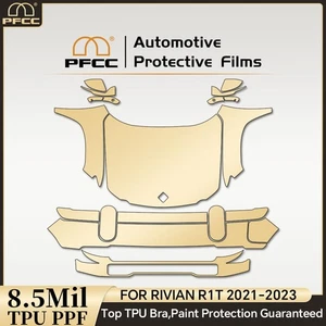 For Rivian R1T 2021-2023 Full Front Precut Paint Protection Film Clear PPF TPU - Picture 1 of 18