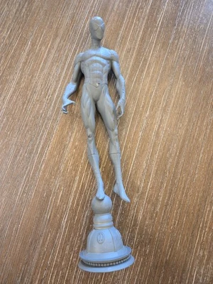 Prototipo Test Shot Spiderman Estatua Marvel 12" Gris Pulverizado Foto 1 de 4