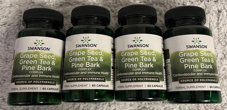 240 Capsules Grape seed, Green Tea & Pine Bark Complex Cardiovascular Health - Image 1 of 2