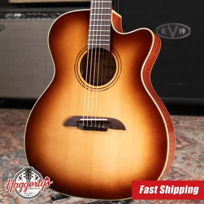 Guitarra Acústica/Eléctrica Alvarez Masterworks MF60ce Folk/OM - Shadowburst con H Foto 1 de 4