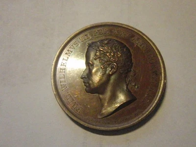 Brandenburg Preussen, Bronzemedaille 1822, Friedrich Wilhelm III., 25jähr. Reg.J - Bild 1 von 4