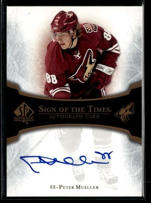 2007-08 SP Authentic - Sign of the Times Peter Mueller #ST-PM (AU, RC) - Image 1 of 2