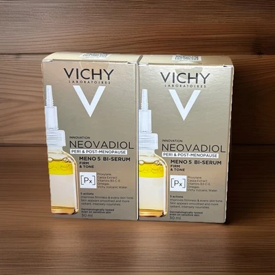 VICHY NEOVADIOL Meno 5 Bi- Serum 30ml ea. MENOPAUSE Exp 08/27 ~ 2 Pack! NEW - Image 1 of 3