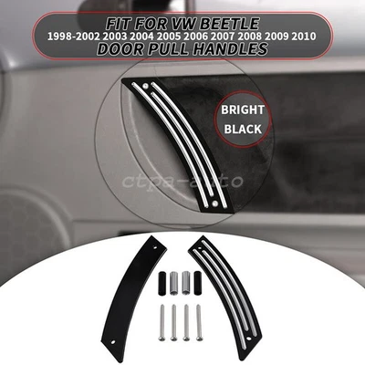 Juego de repuesto de panel de manija de puerta interior de metal para Volkswagen Beetle 1998-2010 Foto 1 de 4
