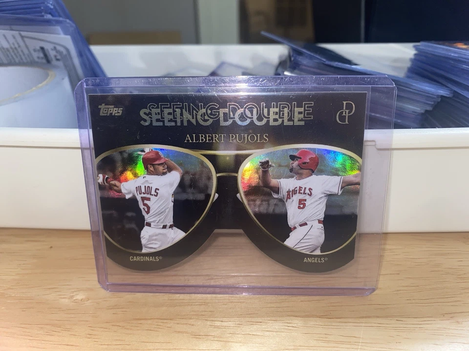 2025 Topps Dynamic Duals Seeing Double Albert Pujols SD-01 SSP Cardinals Angels Foto 1 de 1