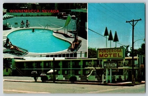 Postcard - Ponderosa Motel - Winnemucca Nevada - Picture 1 of 2