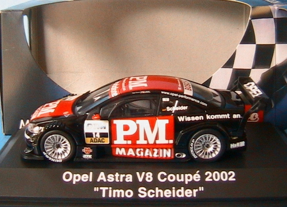 OPEL ASTRA V8 COUPE #14 DTM 2002 TIMO SCHEIDER SCHUCO 04802 1:43 PM MAGAZIN - Immagine 1 di 1