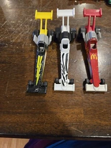 Hot Wheels Dragster /McDonald's 1993/ Zebra Dragster 1993 Cars Set of 3 - Picture 1 of 18