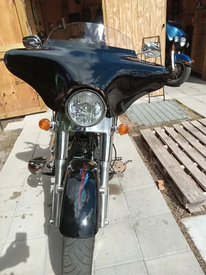 Universal Batwing Fairing Painted Cruiser Fits Harley Touring Road King Softail - Image 1 of 4