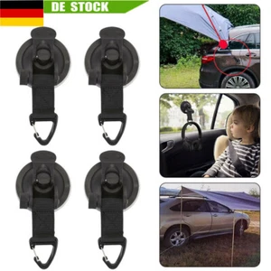 4 X Schwerlast Saugnapf Becher Krawatte Downs Haken Stark For Auto Camping Tarp - Bild 1 von 12