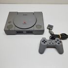 Untested Playstation 1 Console & Controller Gray