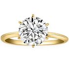 3CT Moissanite Diamond Ring GRA Certificate Engagement Ring 18k Gold