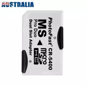 Dual Micro SD TF To Memory Stick MS Pro Duo PSP Card 2 Slot Adapter Converter - Picture 1 of 11