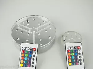 New Technology LED Vase Crystal Base Lights Waterproof Multicolor MultiFunction - Picture 1 of 11