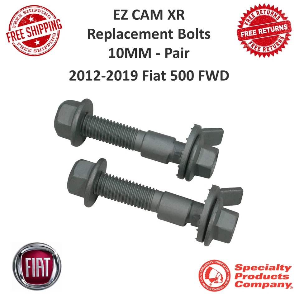 SPC | Par de pernos inclinables EZ Cam XR Adj 10 mm para Fiat 500 2012-2019 tracción delantera | #81240 Foto 1 de 4