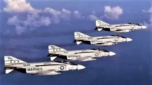 Digital Photo US Marine Corps McDonnell Douglas F-4 Phantom II Fighter-Bombers - Picture 1 of 1