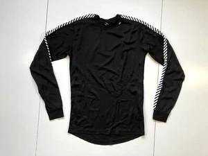HELLY HANSEN Black Base Layer POLYPROPYLENE SHIRT Long Sleeve Hike Gear Adult M - Picture 1 of 6