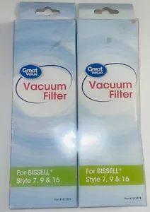 Lot of 2 - Bissell Vacuum Replacement Filters Style 7, 9 & 16 Great Value Open - Picture 1 of 7
