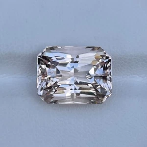 11.24 Cts Natural Peach Morganite Radiant Cut Gemstone Engagement Ring Stone - Picture 1 of 5