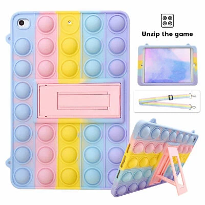 For iPad 8th/7/6 5 mini3 Air 4/5 2022 Pop 11 Fidget Toys Push Bubble Tablet Case - Image 1 of 4