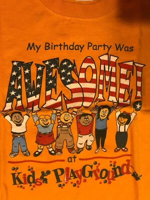 Delta Magnum Weight Orange T-shirt My Birthday Awesome Kids Playground M 10-12 - Image 1 of 4