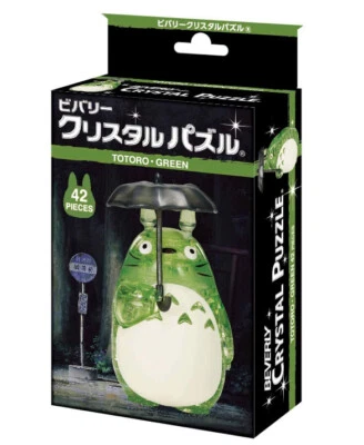 Crystal 3D Puzzle My Neighbor Totoro Green 42 Pieces Ghibli BEVERLY 50235 - Image 1 of 4