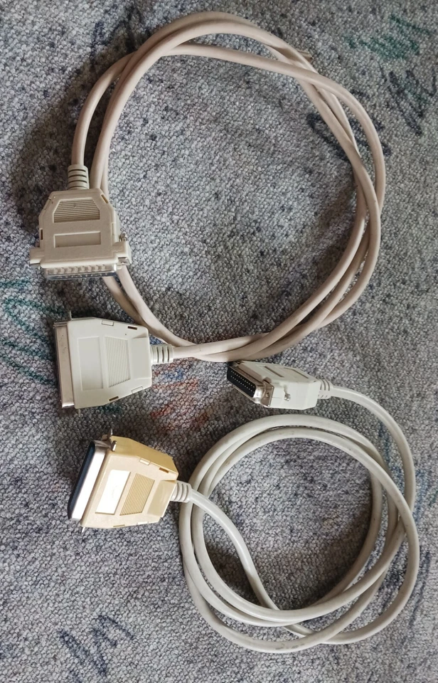 2 Centronics Kabel (Centronix auf sub-d 25 Pol), ca. 1,80 m - Bild 1 von 2