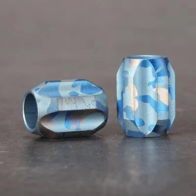 Titanium Alloy Knife Lanyard Beads Paracord Pendant Bracelet Camping EDC Tool - Image 1 of 4