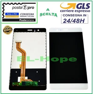DISPLAY LCD PER HUAWEI P9 EVA-L09 L19 L29 TOUCH SCREEN SCHERMO VETRO BIANCO - Foto 1 di 1