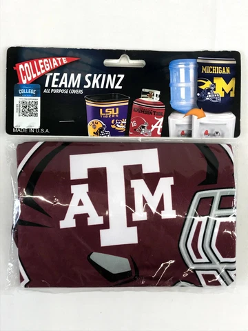 Texas A&M Collegiate Team Skinz Covers Bottle Water Jug Propane Tank Garbage Can Cover