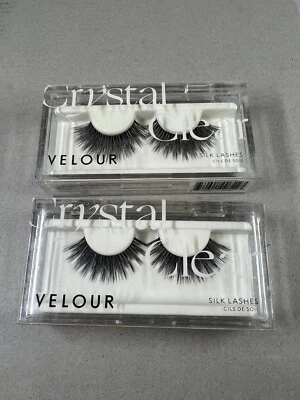 PESTAÑAS TERCIOPELO SEDA CRISTALINAS - 2 PARES - Auténticas y Nuevas Foto 1 de 2