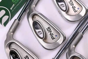 Ping i3+ Irons / 3-PW / Blue Dot / Regular Flex Ping AWT Shafts - Picture 1 of 7