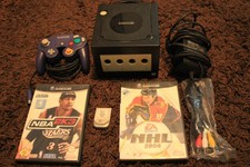 Nintendo Gamecube Konsole in schwarz mit Controller & Spiele - DOL-001 (EUR)