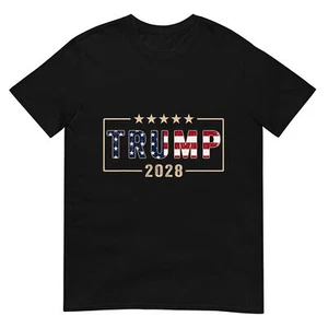 Trump 2028 Shirt Vote Donald Trump Flag 2028 T-Shirt - Picture 1 of 17