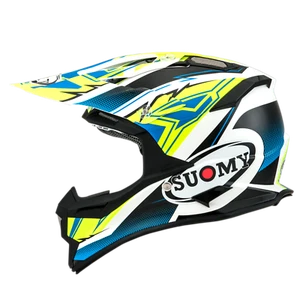 CASCO SUOMY ALPHA WAVES AMARILLO MATE MX - ACU ESTAMPADO DORADO APROBADO - SU/AL-WA-Y - Imagen 1 de 3