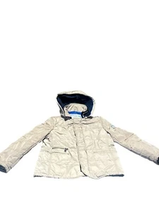 BEANPOLE Brand Kids Quilted Puffer Jacket Tan Preppy - Picture 1 of 12