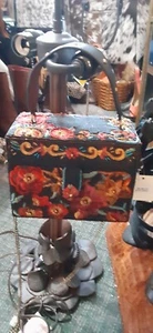 Mary Frances Secret Garden Top Handle Box Red Black Bag Handbag New - Picture 1 of 6